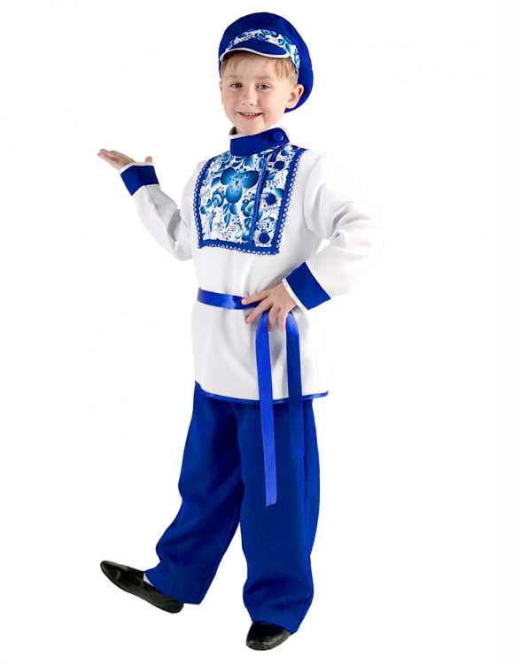 Карнавальный костюм "Гжель" детский, для мальчиков