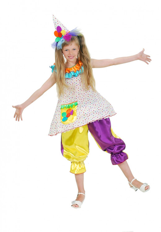 Карнавальный костюм "Клоунесса Барбариска"